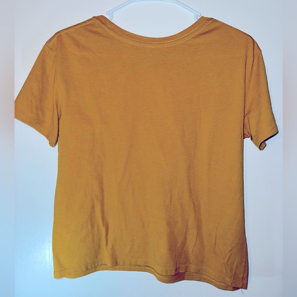 Fifth Sun Women’s Mustard Succulent Tee Size M - Picture 4 of 5